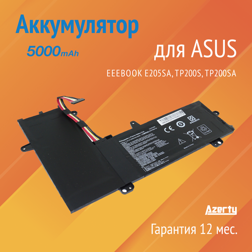 Аккумулятор C21N1504 для Asus EeeBook E205SA / TP200S / TP200SA (B21N1504, 0B200-01710100) 7.6V 5000mAh аккумулятор c21n1504 для asus eeebook e205sa tp200s tp200sa tp200sa3050 b21n1504 0b200 01710100