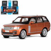 Машинка металлическая Автопанорама 1:34, 2013 Range Rover, оранжевый, инерция, свет, звук, открываются двери (JB1251296)