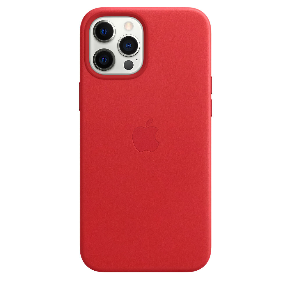 Чехол Apple Leather MagSafe для iPhone 12 Pro Max (PRODUCT)RED (MHKJ3ZE/A)