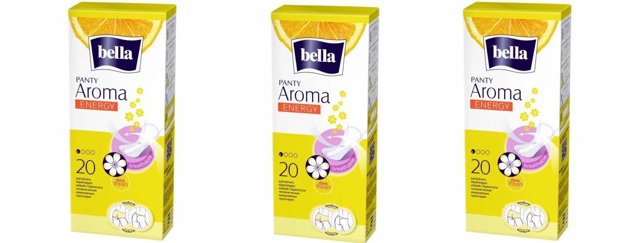 Прокладки ежедневные Bella (Белла) Panty Aroma Energi, 20 шт х 3уп