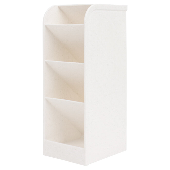 фото Подставка для канцелярских принадлежностей 4отделения пластиковая, для мелочей, лоток для ручек и карандашей, настольная, для дома и офиса