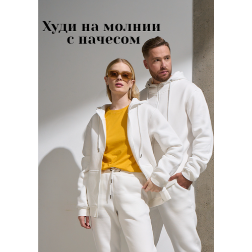 фото Толстовка uzcotton premium, размер 52-54\xxl, , белый