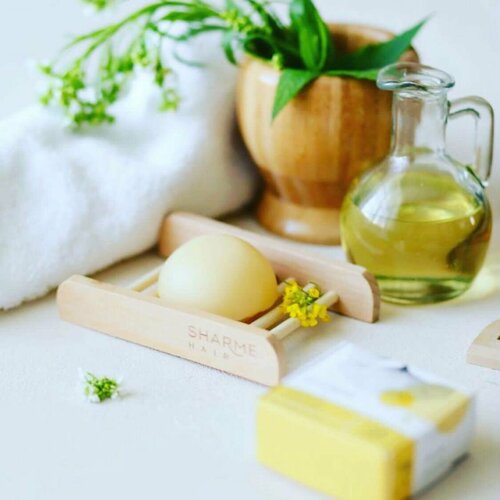 Натуральный твердый кондиционер Sharme Hair Argana Oil с аргановым маслом для поврежденных волос 45 г GreenWay 699₽