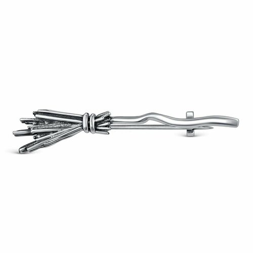 фото Брошь sirius jewelry, серебро, 925 проба, оксидирование, размер 3.2 см., , серебристый