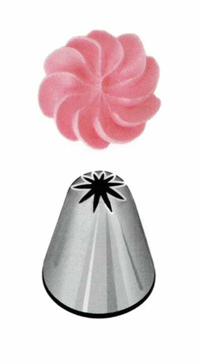 Насадка кондитерская Закрытая звезда 12 зубчиков №1Е Drop Flower Wilton 402-1005