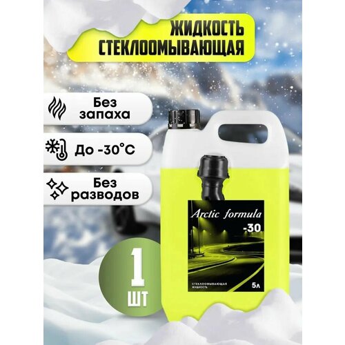 Жидкость стеклоомывающая низкозамерзающая/ Незамерзайка для автомобиля Arctic Partner -30, 5 л