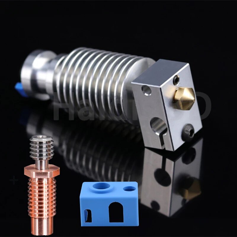 V6 Hotend биметаллическая Нержавеющая сталь птфэ теплообрыв Bowden прямая печать J-head для 1,75 мм 3D-принтера прусского ворона 2,4 экструдер, Quality Bimetal kit