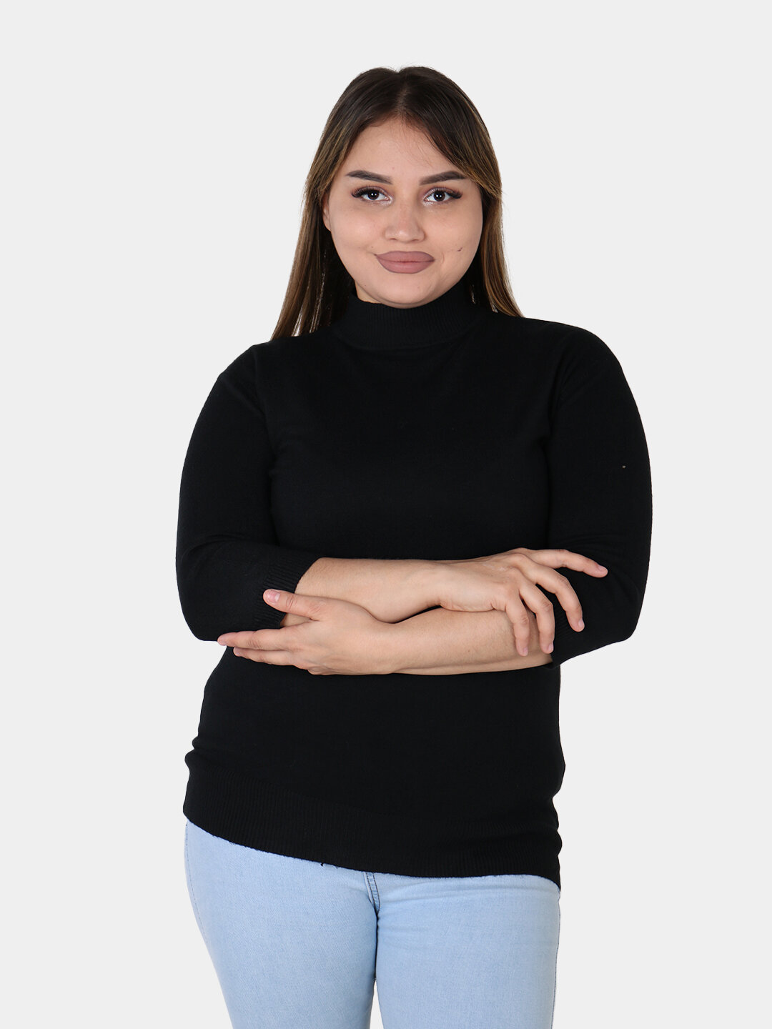 Водолазка , размер One Size, черный — фото 1