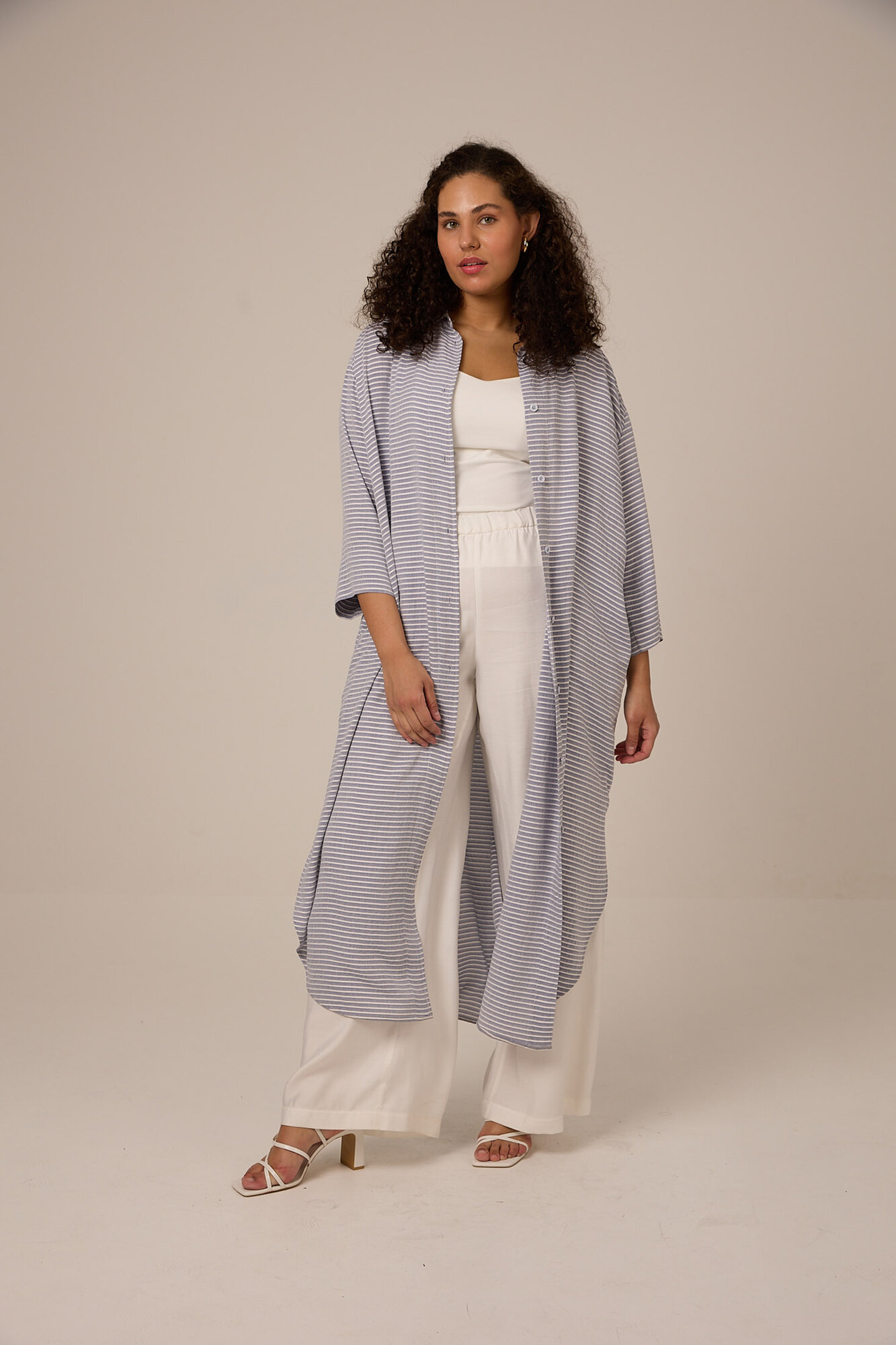 Рубашка Modress, размер 68/70, голубой