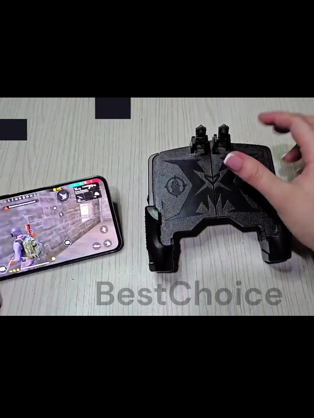 Игровой джойстик-триггер для PUBG, Free Fire, Standoff, геймпад для устройств iOS и Android — фото 1