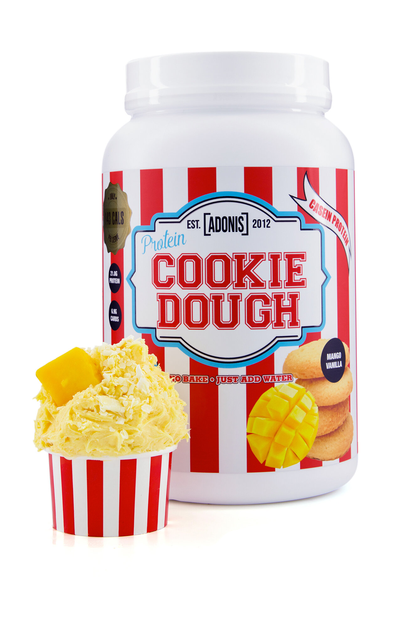 ADONIS Cookie Dough 1kg 25 serv mango vanilla