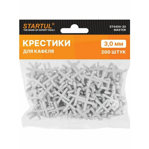 фото Крестики для плитки 3 мм 200 штук startul master (st4404-30)