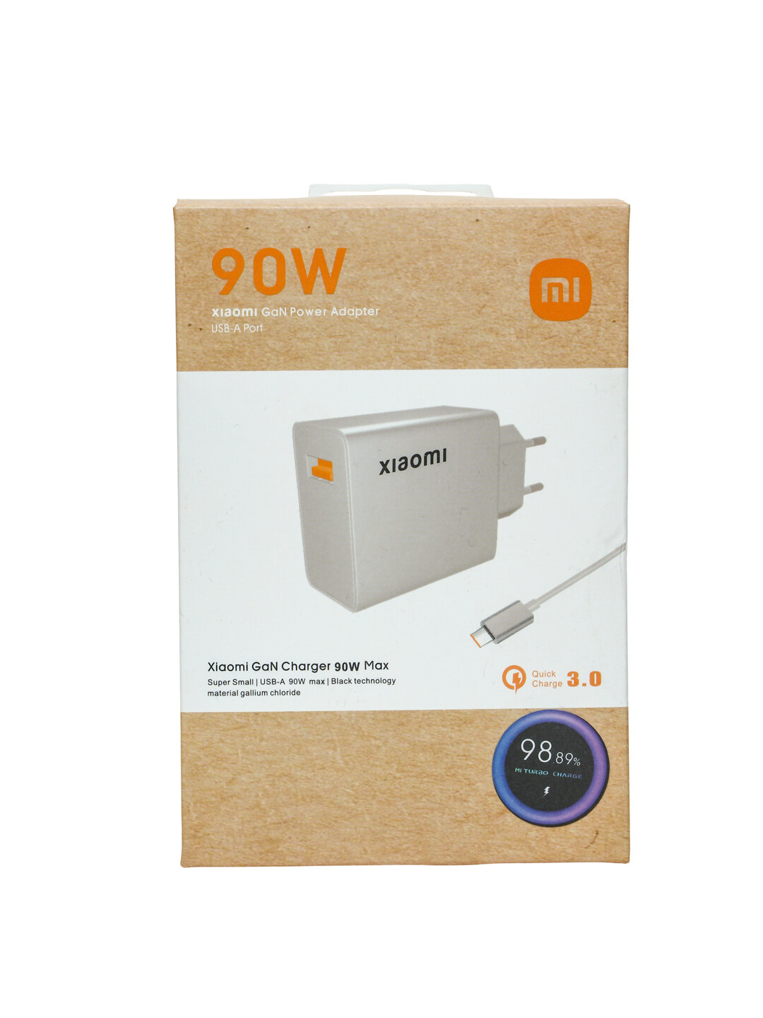 Адаптер быстрой зарядки Redmi Turbo Original с кабелем Type-C, 90w turbo fast