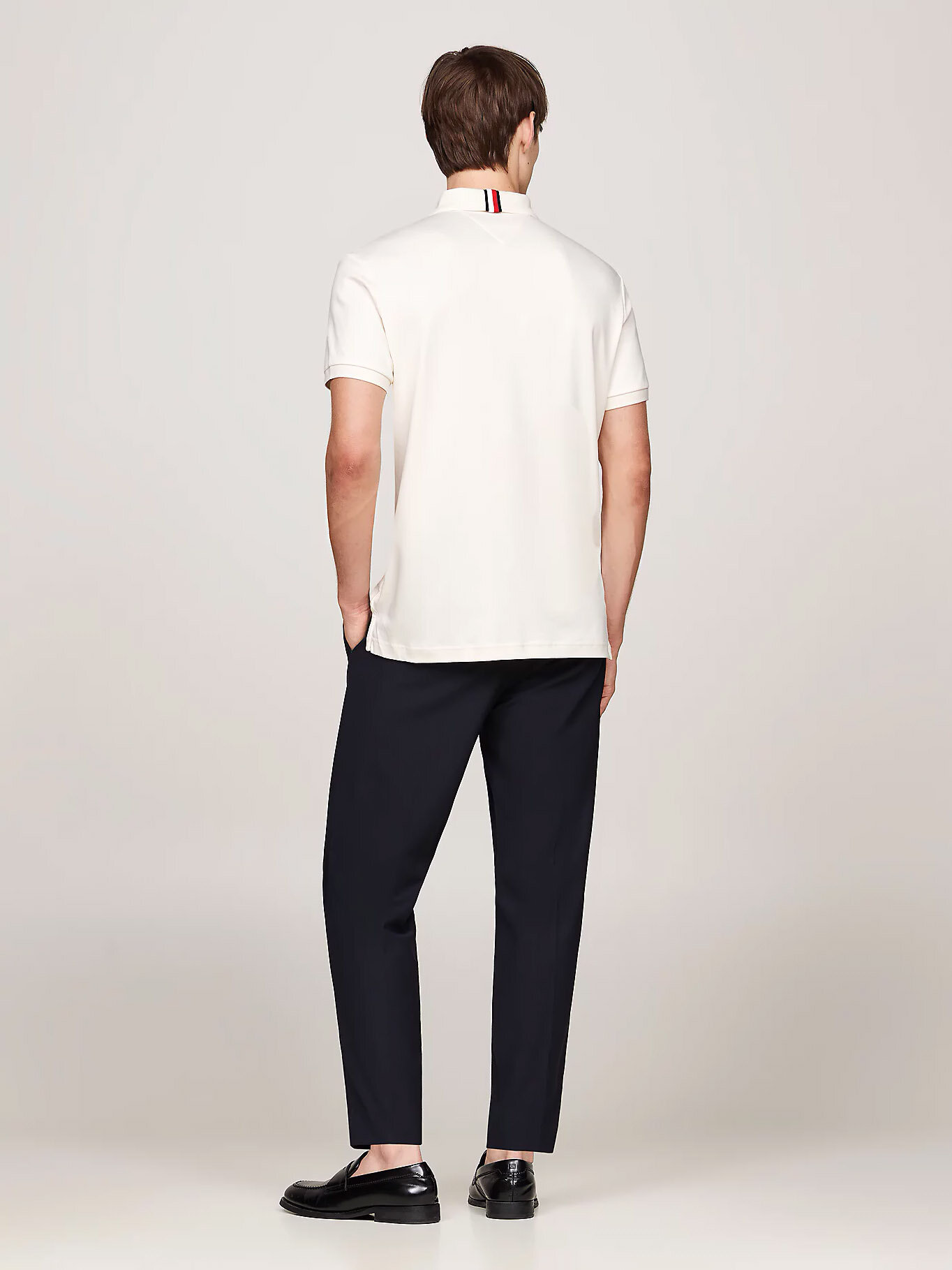 Поло TOMMY HILFIGER, размер M, белый — фото 1