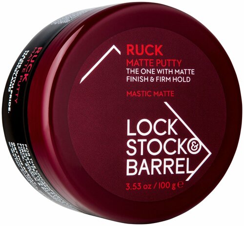 Lock Stock & Barrel Мастика Ruck Matte Putty, средняя фиксация, 100 мл, 100 г