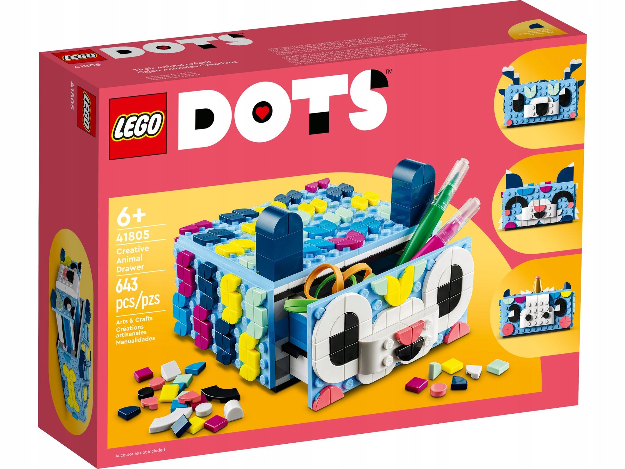 Конструктор LEGO DOTs 41805 Креативный ящик для животных