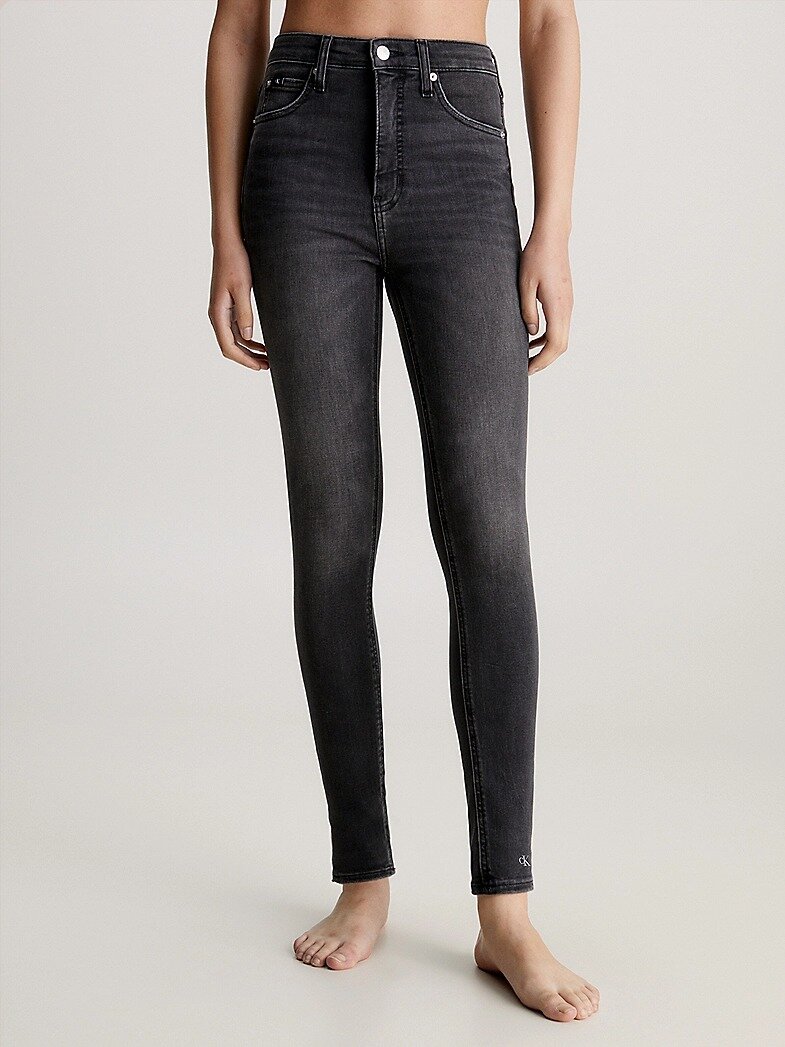 Джинсы скинни CALVIN KLEIN High Rise Super Skinny Ankle Jeans