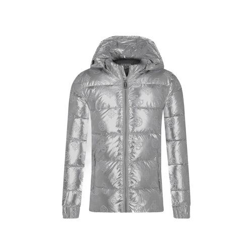 фото Куртка guess, демисезон/зима, размер 12, серый