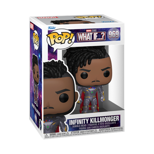 Фигурка Funko Marvel What If Infinity Killmonger (969) 58652, 10 см фигурка funko pop bobble marvel what if infinity killmonger 58652
