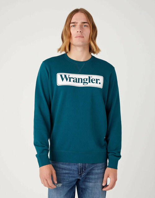 Лонгслив Wrangler, размер S, зеленый