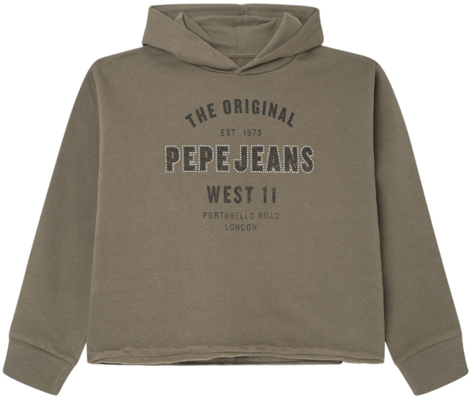 Худи Pepe Jeans, размер 8 лет, хаки
