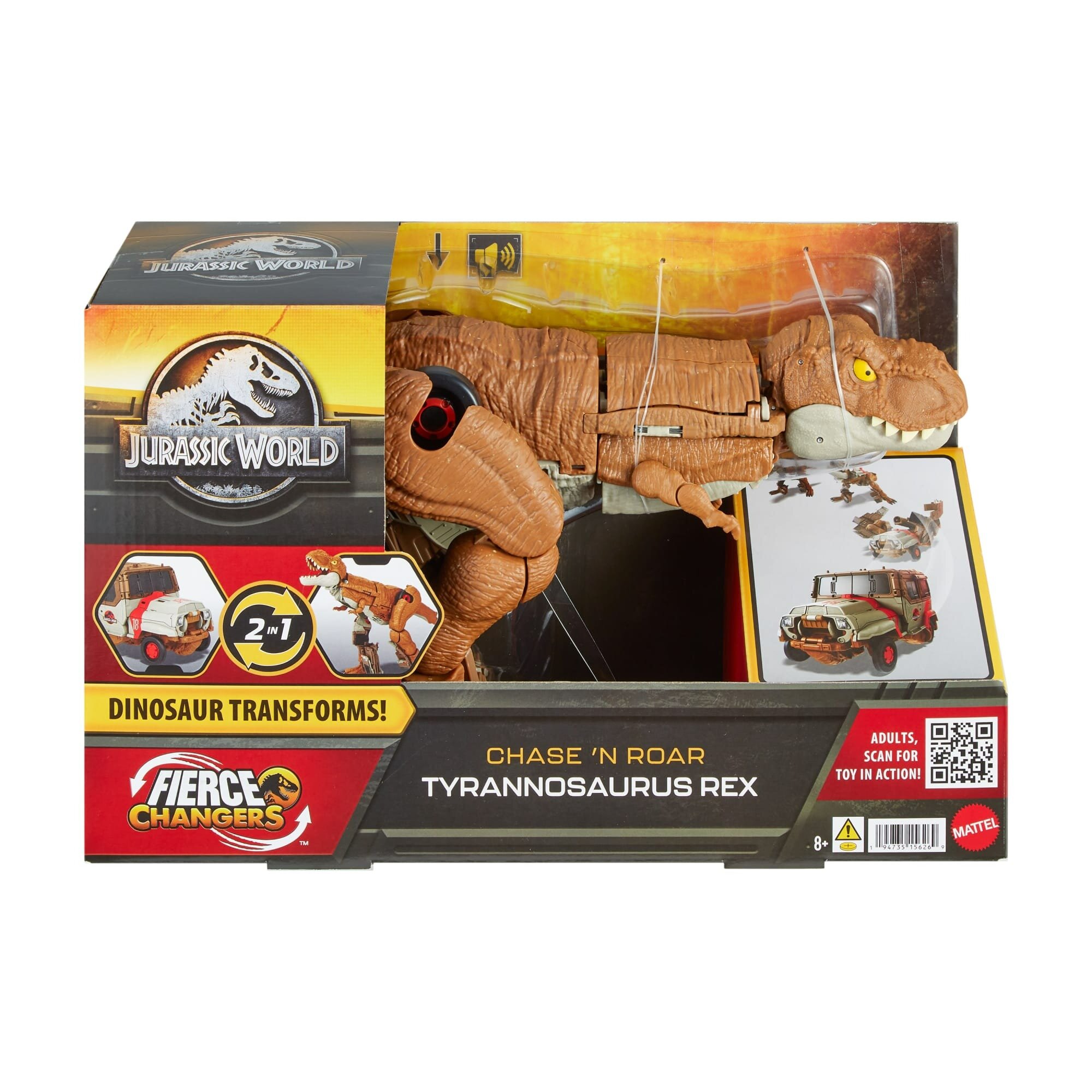 Фигурка Mattel Jurassic World Dinosaur Transforms, 40 см