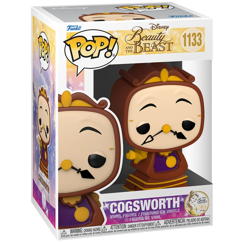 Фигурка Funko POP! Disney Beauty & The Beast 30th Ann Cogsworth (1133) 57582 красавица и чудовище золотая классика disney