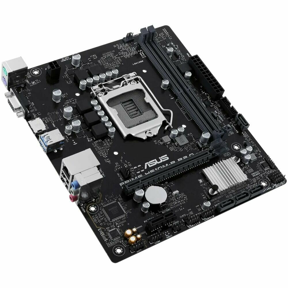 Материнская плата ASUS PRIME H510M-R R2.0-SI H470 Socket-1200 2xDDR4, 4xSATA3, 1xPCI-E16x, 2xUSB3.2, D-Sub, DVI, HDMI, Glan, mATX — фото 5
