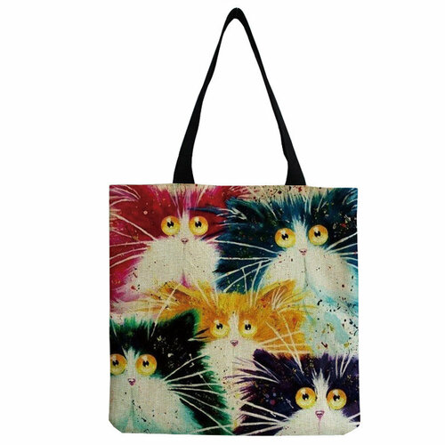 фото Сумка шоппер , фактура матовая, мультиколор без названия