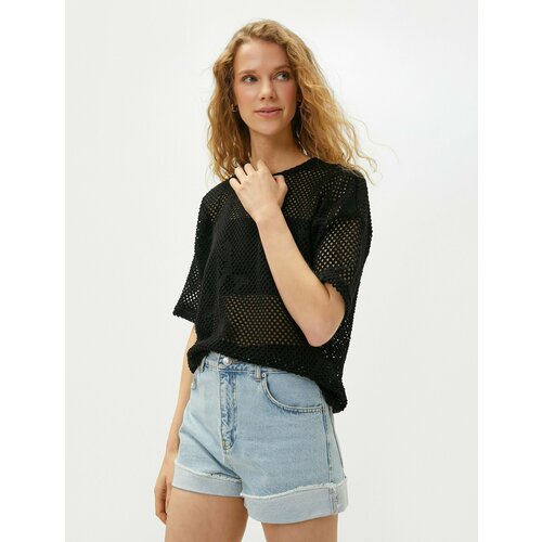 фото Футболка koton, размер xl, черный