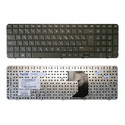 Клавиатура для ноутбука HP Pavilion G7-1000, G7-1100, G7-1200, G7-1300 Series. Г-образный Enter. Черная, без рамки. AER18700010, 2B-41801Q100.