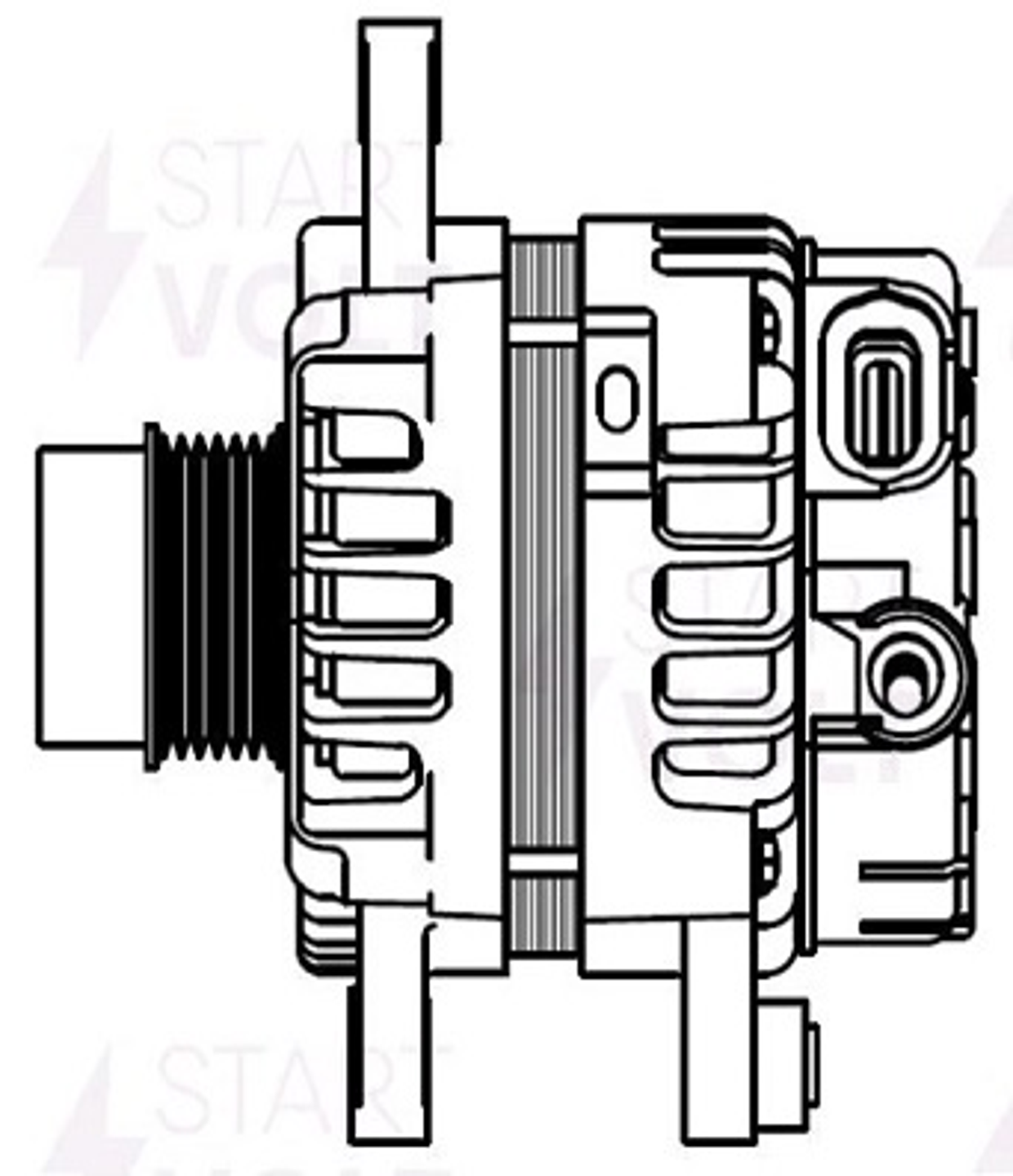 Генератор для автомобилей KIA Ceed (15-) 1.6i 130A StartVolt - фото №7