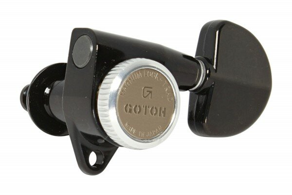 Комплект колков 4+3 GOTOH SG381-MGT-20 локовые черные