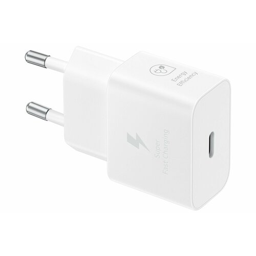 Сетевое зарядное устройство Samsung 25W USB Type-C, white(EP-T2510XWEGRU) сетевое зарядное устройство samsung 25w usb type c black ep t2510xwegru