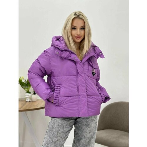 фото Куртка diffberd, размер 50, фиолетовый