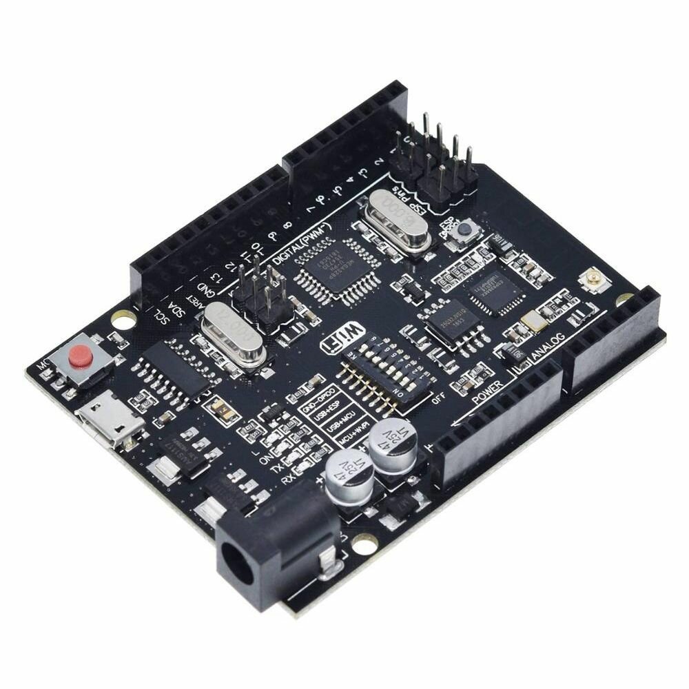 Контроллер Arduino Uno R3 на ATmega328P + WiFi ESP8266 + USB кабель