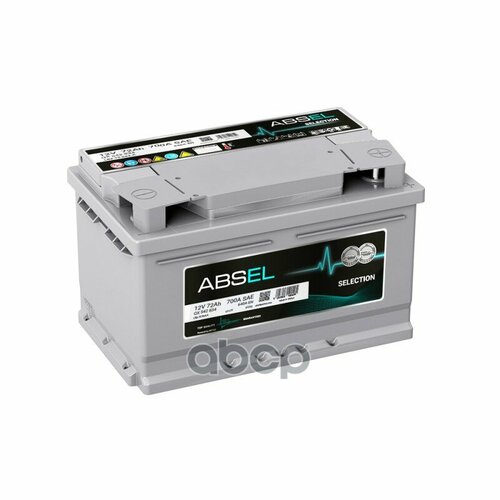 Аккумулятор Absel Selection 12V 72Ah 640A 278X175x175 Din Type Оп ABSEL арт QX542834 17292₽
