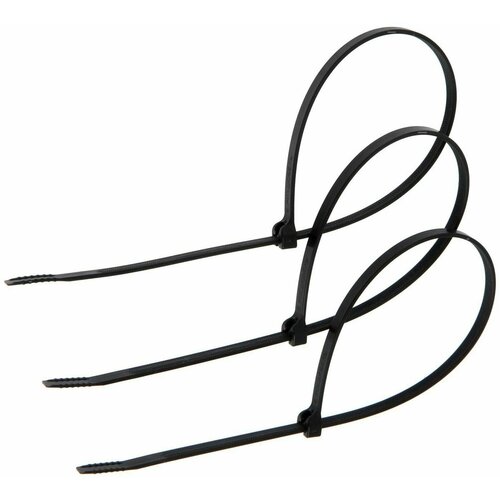 Хомут-стяжка с металлическим замком размер 47х300 мм черный 1521₽