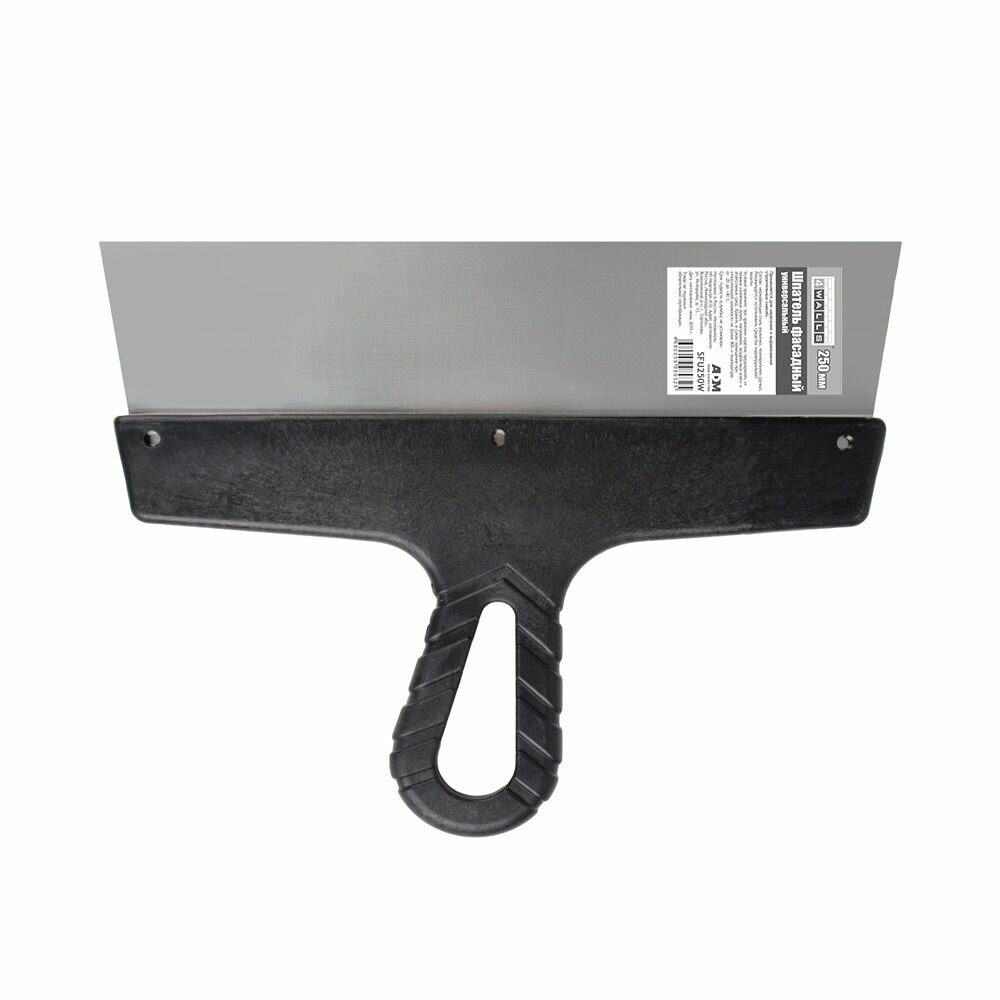 фото Шпатель 4Walls фасадный универсальный нержавеющая сталь 250мм, черный