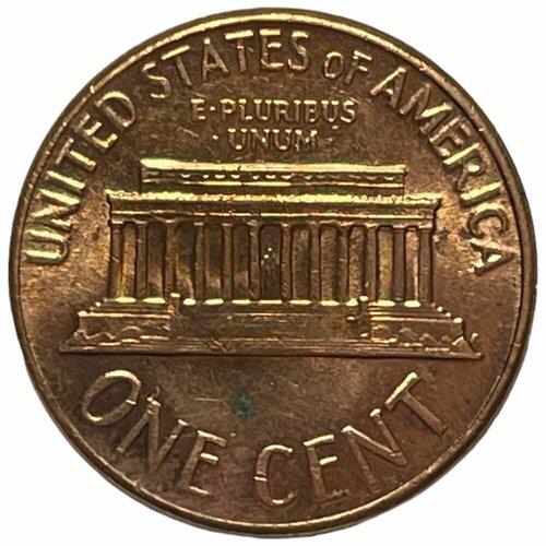 США 1 цент 1966 г. (Memorial Cent, Линкольн) (Лот №2) 35 монет набор монет сша 1966 2000 год 1 цент авраам линкольн 1966 2000 годы по годам vf