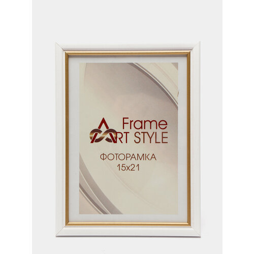 Фоторамка дерево С15 БелаяЗолото пластиковый экран Размер фоторамки 21х30 799₽
