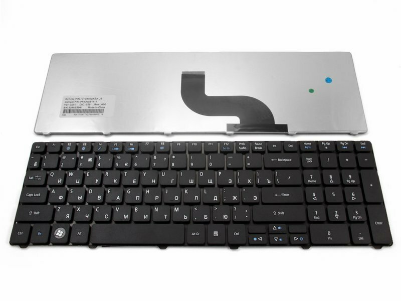 Клавиатура для ноутбука Acer V104702AS3 RU Чёрная Матовая