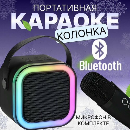 Набор для караоке черный портативная колонка с микрофоном караоке 184700₽