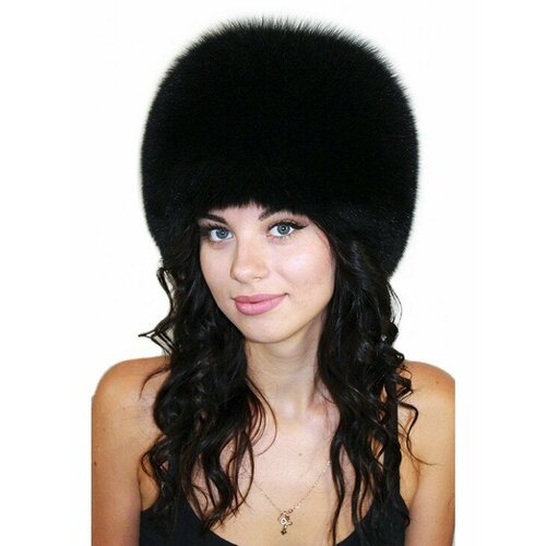 фото Шапка lemmex кубанка меховая "бетли", размер 57-58, черный