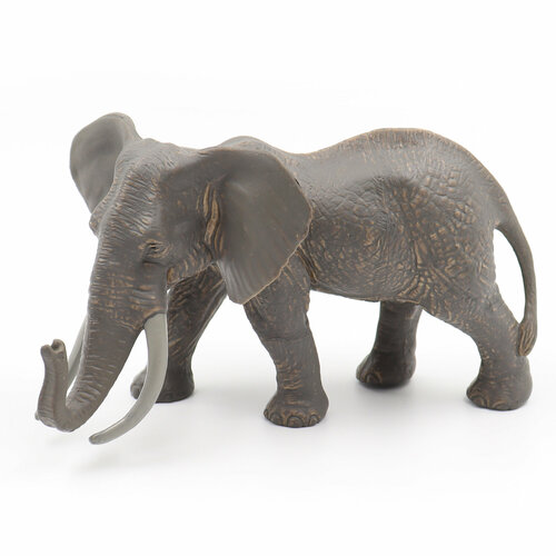 Фигурка животного Zateyo Африканский Слон, игрушка для детей коллекционная, декоративная 16х9.3х9 см