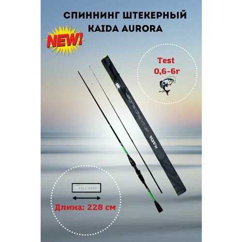 Спиннинг Kaida AURORA Тест 0.6-6 г , Длина 228 см