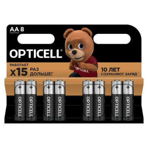 Батарейка Opticell Basic (AA, 8 шт.) (5051008) черный