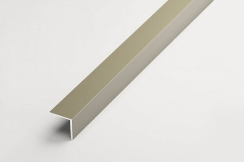 Изображение товара Уголок алюминиевый 30х30мм длина 2700мм, профиль угловой внешний Анод шампань матовая