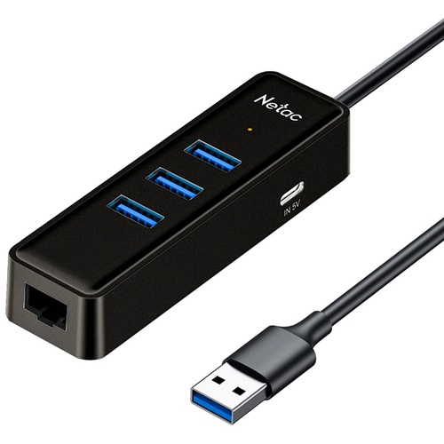 USB-концентратор Netac WF12 (NT08WF12-30BK) сетевая карта tp link ue306 usb 3 2 gigabit ethernet