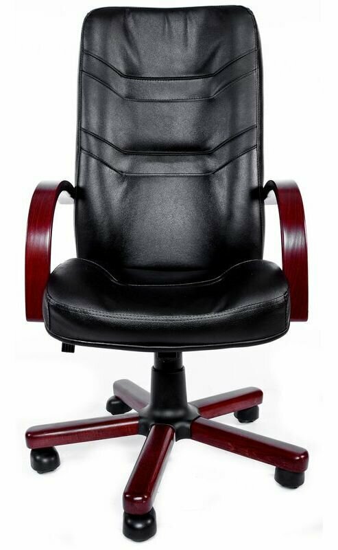 Компьютерное кресло Министр EX офисное, обивка: натуральная кожа, цвет: черный